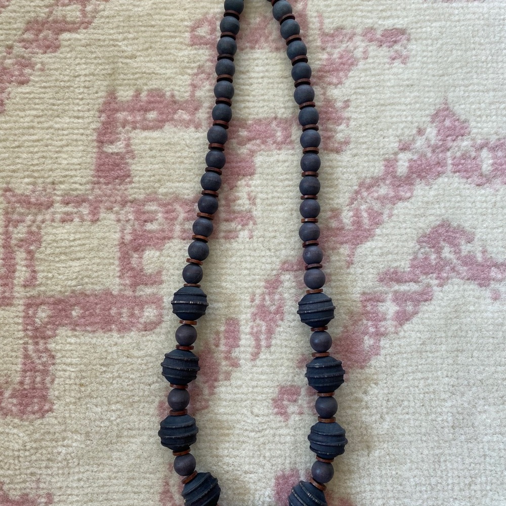 Vintage wooden necklace